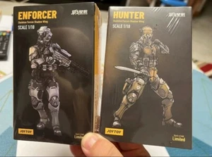 Joytoy Dark Source 1/18 Enforcer & Hunter Action Figures Black&Gold Limited Set - Picture 1 of 8