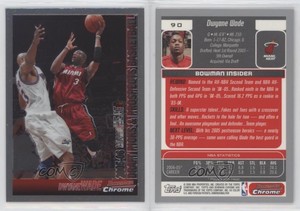 2005-06 Bowman Draft Chrome Dwyane Wade #90 HOF