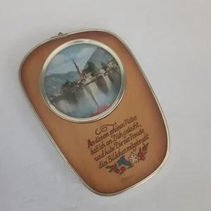 Mid Century German Scenic Souevnir Plaque Old World Eclectic - Picture 1 of 5