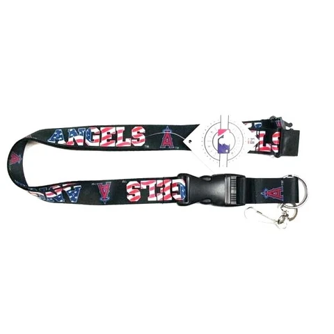 Los Angeles Angels Lanyard Keychain USA Series Stars & Stripes New MLB Cover