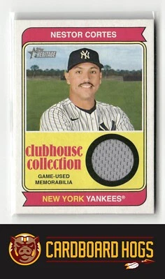 2023 Topps Heritage #CCR-AR Anthony Rizzo Yankees Clubhouse Collection MEM - Image 1 of 2
