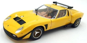 Kyosho 1/18 Scale Diecast 08319GY - Lamborghini Miura SVR - Yellow/Black - Picture 1 of 5