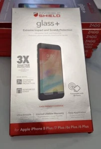 Zagg Protection écran pour iPhone 8 7 6 6S PLUS Bouclier Invisible Verre Trempé+ - Photo 1/11
