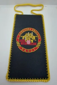 4th GUARDIAN  BRIGADE - SPIDERS, PAUCI, CROATIAN ARMY, vintage pennant ! - Picture 1 of 2
