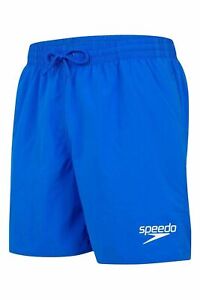 MENS SPEEDO SOLID ESSENTIAL SWIMMING SHORTS TRUNKS COBALT BLUE HOLIDAY GYM FIT