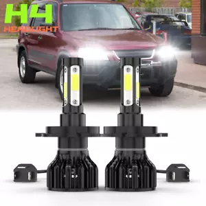 LED For Honda CRV 1997-2004 Headlights Kit H4 9003 6000K White Bulbs Hi/Low Beam - Foto 1 di 8