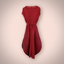 Parisian Pleated Perfection: One-of-a-Kind Heavy Dress with Effortless Elegance