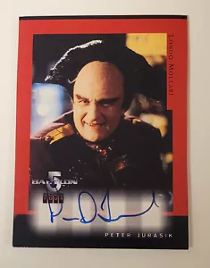 Skybox Babylon 5 Season 4 autograph card - A4 Peter Jurasik (uncut) - Picture 1 of 2