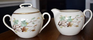 Lenox China Westwind X-407 Pattern Sugar And Creamer Set MCM Excellent Condition - Picture 1 of 15