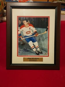 Jean Beliveau signed NHL Hall Of Fame Spieler handsigniert 8x10 Foto mit COA gerahmt - Bild 1 von 9