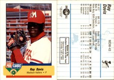 Ray Davis 1994 Fleer ProCards Midwest League All-Stars #MDW-43 Card