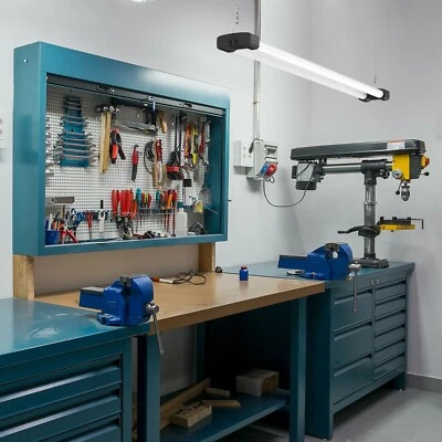 4 FT Linkable LED Shop Light 40W 5000K Bright Daylight 4000 Lumens Inline Switch - Image 1 of 4