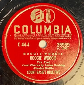 Joe Turner Roll 'Em Pete / Count Basie Boogie Woogie 1941 10" Blues C 44 - Picture 1 of 4