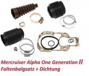 Faltenbalgsatz Mercruiser Alpha One Generation II Z-Antrieb Service-Kit Bälge - Bild 1 von 1