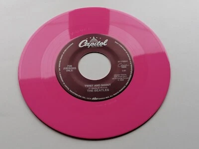 THE BEATLES  USA   JUKEBOX ONLY 45  TWIST AND SHOUT   CAPITOL  PINK VINYL - Image 1 of 2