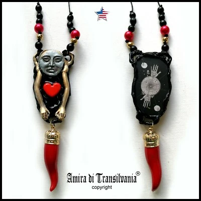 Lucky Horn Plenty Talisman Pendant Necklaces Amulet Good Luck Money Attraction - Image 1 of 4