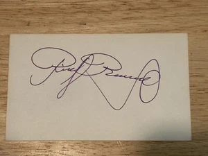 Carta indice Oscar Bonavena 3x5 firmata JSA autografata firmata Ringo 1/1 trovata rara - Foto 1 di 2