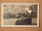 R&L Postcard: Vintage Photo of Edwardian Lady in Antique Chair , Dress/Clothes