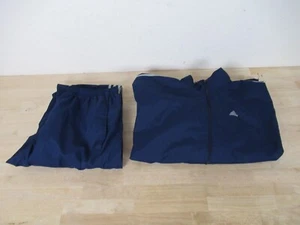 Hombre Adidas 2002 Traje de Pista Pantalones Chaqueta Conjunto Azul Marino L Cortavientos - Imagen 1 de 18