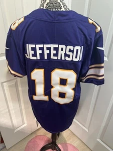 NWT Men's Justin Jefferson #18 Player Game Stitched Jersey - MEDIUM - Picture 1 of 6
