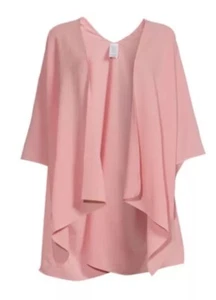Time And Tru Women's Mauve Pink Kimono Layering Ruana Wrap One Size Fits Most - Picture 1 of 2