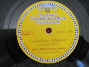 12" 78rpm Schellackplatte Tannhäuser Wagner Leopold Ludwig - Bild 1 von 3