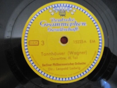 12" 78rpm Schellackplatte Tannhäuser Wagner Leopold Ludwig - Bild 1 von 3