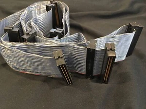 60" Quality 68-pin DB68 SCSI 3 Internal Data Ribbon Cable 9 Black Connector Used - Picture 1 of 3
