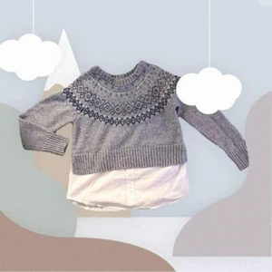 Free Assembly Grey Girls Sweater (Large 10/12) - Picture 1 of 4