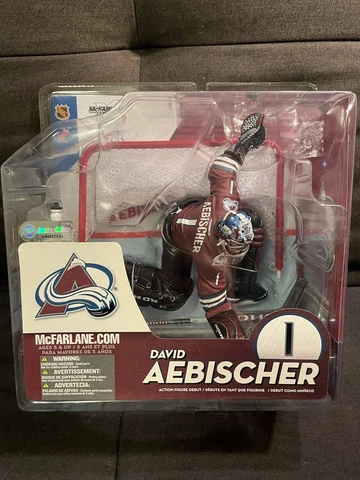 McFarlane NHL Series 10 DAVID AEBISCHER Colorado Avalanche Hockey Action Figure Cover
