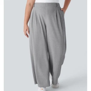 Halara NWT Wide Leg Pants Pleated High Waist Casual Gray Size 3X - Picture 1 of 6