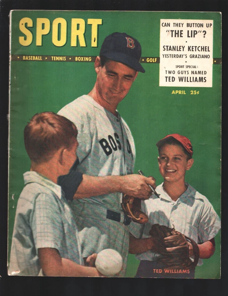 Sports Pub: Sport 4/1948-MacFadden-Ted Williams cover-Baseball-football-tenni... - Image 1 of 1
