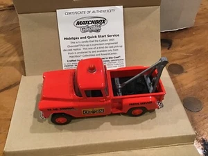 1955 CHEVROLET 3100 TOW TRUCK CHAMPION FREDS TOWING SERVICE 1:43 SCALE DIE-CAST - Picture 1 of 6