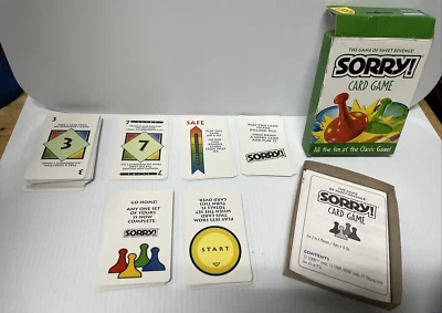 Sorry! Card Game by Parker Brothers *COMPLETE (FC112-2Q4668 - Image 1 of 4