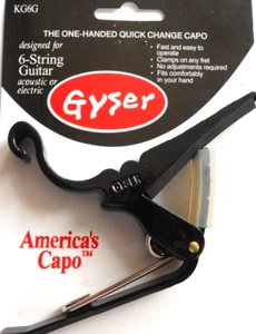 Guitarras eléctricas o acústicas Gyser con resorte de cambio rápido - negras - Imagen 1 de 4