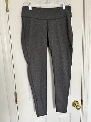 Gap Fit Women's Charcoal Full Length Athletic Leggings Pocket Size L - Image 1 of 4