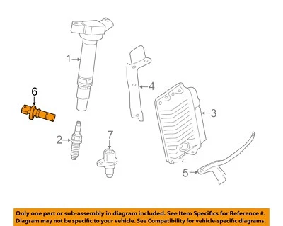 TOYOTA LEXUS OEM 90919A5004 Crankshaft Sensor 08-22 Avalon CT200h ES300h NX300h - Image 1 of 2