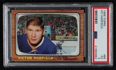 1966-67 Topps Vic Hadfield #86 PSA 5 - Image 1 of 2