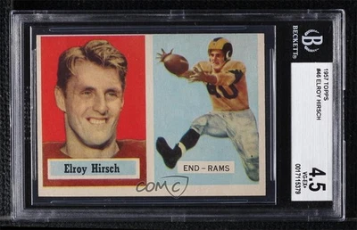 1957 Topps Elroy Hirsch #46 BGS 4.5 HOF - Image 1 of 2