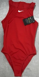 NEW Nike Women's HydraStrong RED 1-Piece Swimsuit Sz 32 NESSA060-614 - Picture 1 of 4