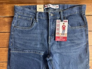 Levi's Jeans Boys Sz 18 Reg 511 Blue Performance Slim Dark Wash 29x31 Men NEW - Picture 1 of 10