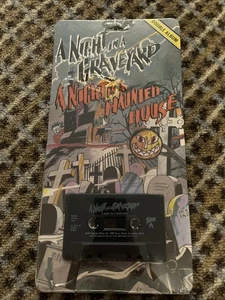 VTG 1987 NIGHT IN HAUNTED HOUSE & GRAVEYARD CASSETTE TAPE HALLOWEEN EERIE SOUNDS - Picture 1 of 6