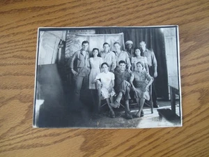 WWII Photo GI US Soldiers Posing with Locals in Philippines 1945 WW2 - Picture 1 of 4