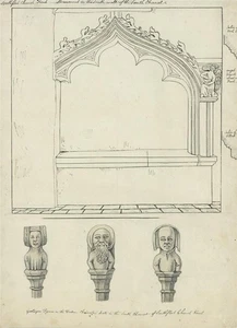 Im Stil von Thomas Fisher Feder- und Tuschezeichnung - Southfleet Church Kent - Bild 1 von 5