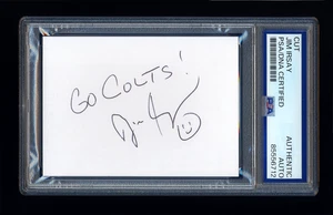 JIM IRSAY SIGNED MINT CUT PSA/DNA AUTOGRAPHED NFL INDIANAPOLIS COLTS OWNER - Picture 1 of 1