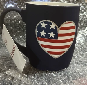Sheffield Home USA American Heart Kaffeetasse Becher weiche Keramik #LR - Bild 1 von 3