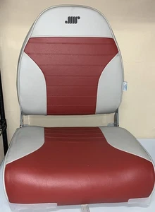 Asiento de pesca con respaldo alto Wise Deluxe gris/rojo #8WD588PLS-661 nuevo caja abierta - Imagen 1 de 8