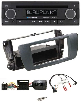 Blaupunkt Lenkrad Bluetooth DAB CD USB Autoradio für Seat Ibiza azabacheschwarz - Bild 1 von 4
