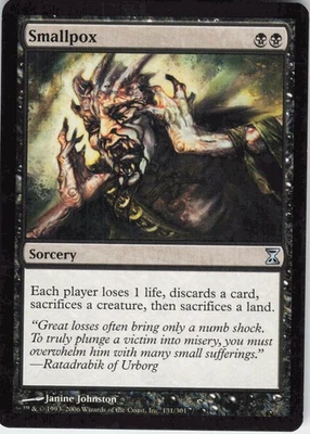 Smallpox Time Spiral #131 Uncommon MTG Sorcery LP English - Image 1 of 2