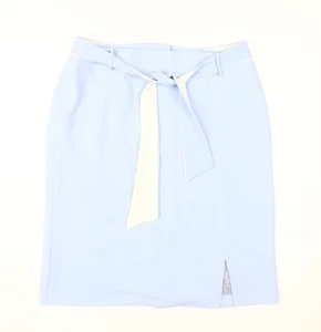 Roman Originals Women's Blue Knee Length Pencil Skirt - Picture 1 of 12
